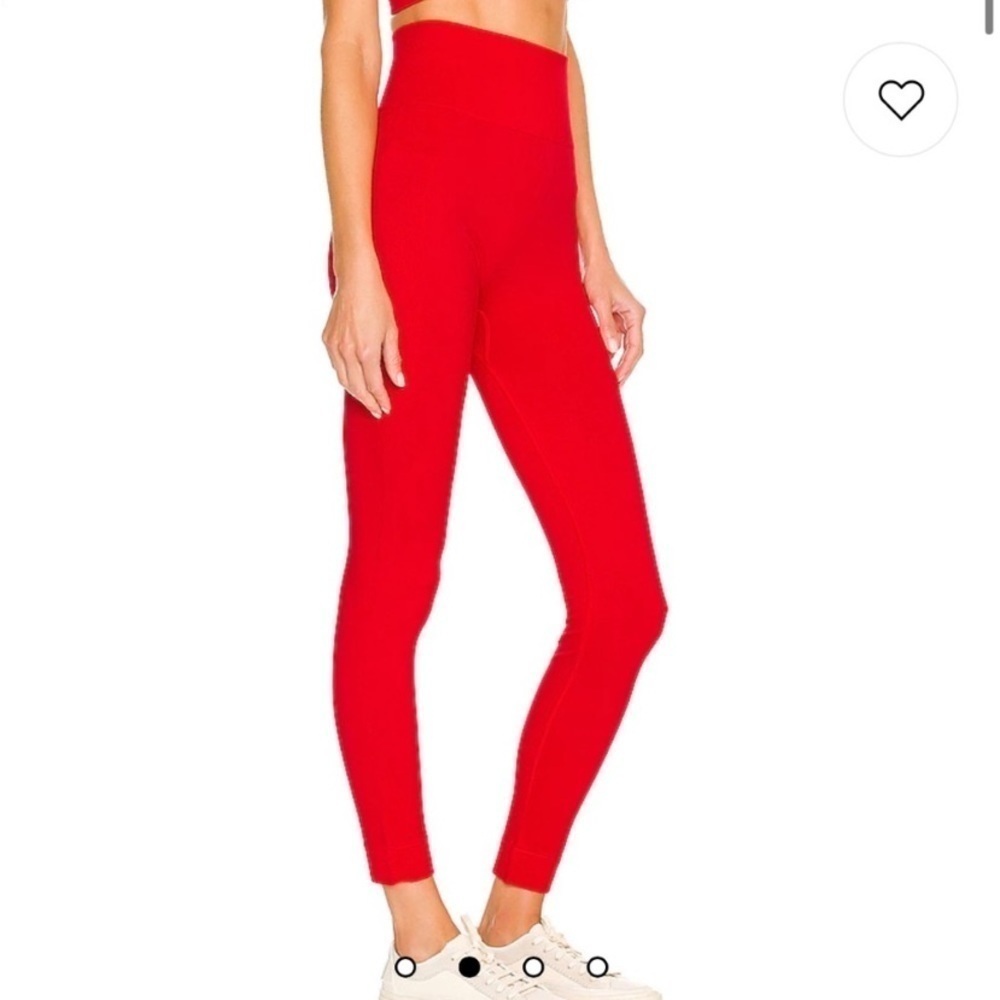 We Wore What Leggings Seamless Ultra High Rise Red Size Small Workout Pilates